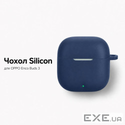 Чохол для навушників BeCover Silicon для OPPO Enco Buds 3 Blue (715909)