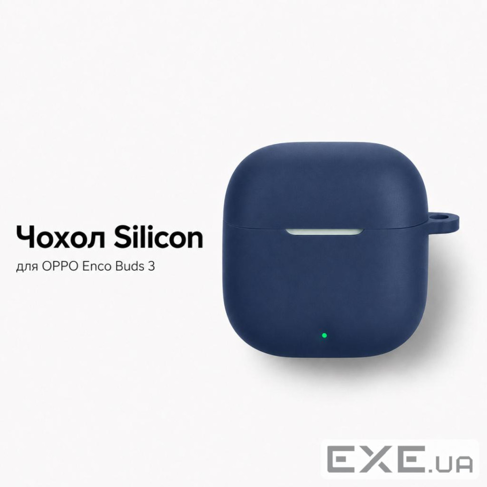Чохол для навушників BeCover Silicon для OPPO Enco Buds 3 Blue (715909)