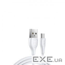 Кабель Remax Lesu Pro USB 2.0 to microUSB 2.1A 1M Білий (RC-160m-w)