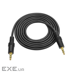 Кабель VOLTRONIC AUX Audio DC3.5 тато-тато 3.0м, GOLD Stereo Jack, (круглий ) (YT-AUXGJ(M)/(M)-3.0-B)