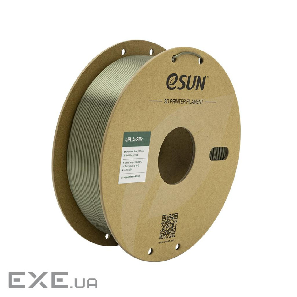 Пластик для 3D-принтера eSUN ePLA-Silk Metal 1.75мм, 1кг , bronze (ePLA-Silk-P175BR1)