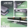 Концентратор AXAGON USB-C 12-in-1 HDMI + DisplayPort + RJ45 1000Mbps + PD100W aluminum gray (HMC-12GM2)