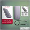 Концентратор AXAGON USB-C 12-in-1 HDMI + DisplayPort + RJ45 1000Mbps + PD100W aluminum gray (HMC-12GM2)