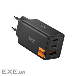 Зарядний пристрій Spigen 2xUSB-C PD + 1xUSB 67W black (ACH09458)