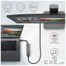 Концентратор AXAGON USB-C to 2xUSB-A + 2xUSB-C + HDMI 0.13m gray (HMC-5G2)
