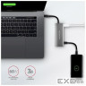 Концентратор AXAGON USB-C to 2xUSB-A + 2xUSB-C + HDMI 0.13m gray (HMC-5G2)