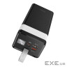 Батарея універсальна HOCO 40000mAh Powermaster PD/20W, QC/22.5W, Lamp, Black (J86 / 714737)