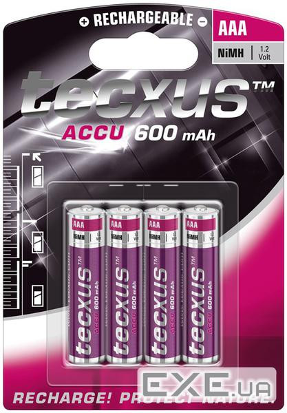 Аксесуари мобільні Акумулятор, AAA 600mAh x4шт NiMH (75.01.4112-1)