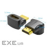 Адаптер кутовий VENTION HDMI 270 Degree Male to Female Adapter HDMI Black (AINB0)