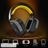 Бездротова ігрова гарнітура Ajazz AHM09 MAX Black Gray Yellow (AHM09-MAX-BGY)