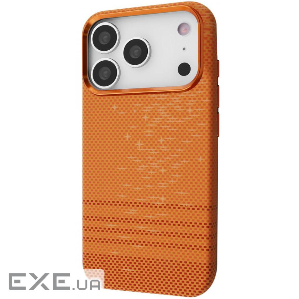 Чехол Gleam Case with Magnetic Ring iPhone 17 Pro Max moonlight/orange (PCGCIP17PM77)