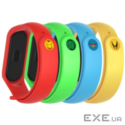 Ремінець до фітнес браслета Armorstandart комплект 4шт Xiaomi Mi Band 7/6/5 Superhero Edi (ARM77059)