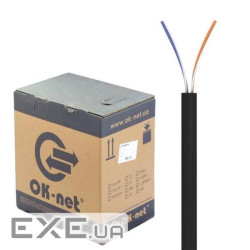 Кабель мережевий OK-Net UTP 305м 2 пари (КПП-ВП (100) 2х2х0,50 / 305м)