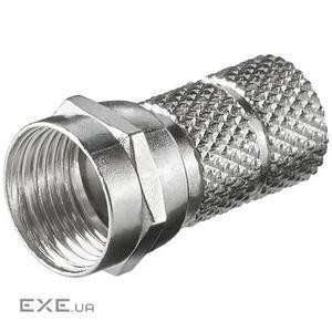Конектор Goobay RF FreeEnd-RF:F (конектор),/M накручується D=6.5mm zinc (75.05.1853-1)