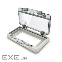 Бокс під автомати на 8 модулів врізний з кришкою IP66 + кронштейн (BOX8XIP66) (BOX8XIP66)