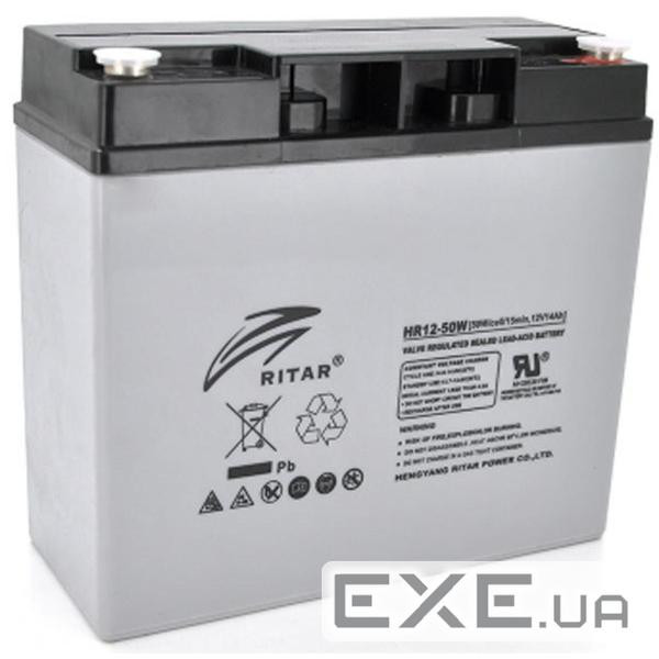 Акумуляторна батарея AGM RITAR HR1250W, Gray Case, 12V 14.0Ah