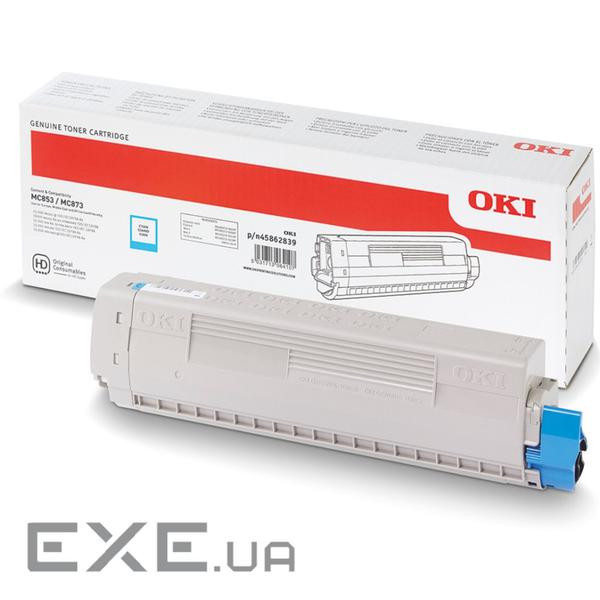 Тонер-картридж OKI MC853/873/883-7.3K C (45862839)