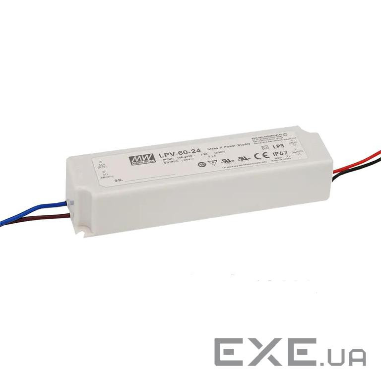 Імпульсне джерело живлення Mean Well LPV-60-24 Rohs AC/DC