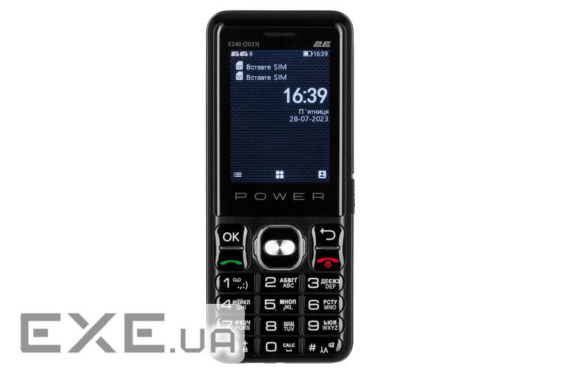 Мобільний телефон 2E E240 2023 Black (688130251068)