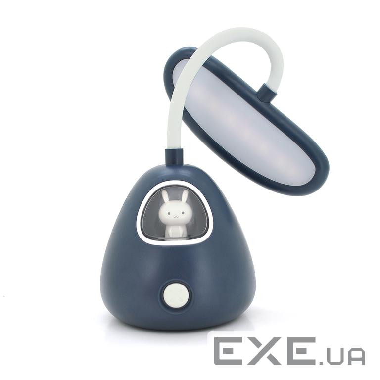 Гнучка настільна лампа-нічник RABBIT LD-3053, 3 режими, 4,2V 300mAh. microUSB, 3 години (LD-3053-DB) (LD-3053-DB)