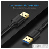 Дата кабель USB 3.0 AM/AM 0.5m US128 black Ugreen (10369)