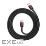 Кабель Baseus Cafule Type-C to Type-C PD2.0 60W 20V 3A 1M Чорний/Червоний (CATKLF-G9 (CATKLF-G91 1м) )