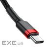 Кабель Baseus Cafule Type-C to Type-C PD2.0 60W 20V 3A 1M Чорний/Червоний (CATKLF-G9 (CATKLF-G91 1м) )