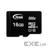 Карта пам'яті TEAM microSDHC 16GB UHS-I Class 10 + SD-adapter (TUSDH16GCL10U03)