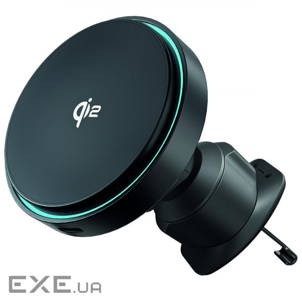 Автоутримувач з бездротовою зарядкою Proove Light Circle Qi2 15W metal gray (WHLC15010002)