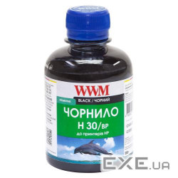 Чорнило WWM HP C8767/ C8765/ C9362 Black Pigmented (200г) H30BP