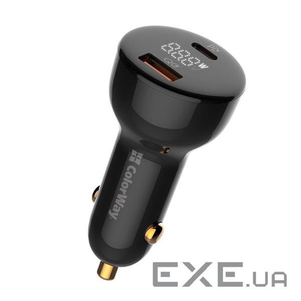 Зарядний пристрій ColorWay Power Delivery PPS USB (USB-A + USB-C) (100W) Black (CW-CHA044PD-BK)