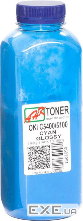Тонер OKI C5100/5200/5300/5400 160г Glossy Cyan AHK (1501690)