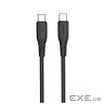 Дата кабель USB-C to USB-C 1.0m 3A 60W textured PVC black ColorWay (CW-CBPDCC094-BK)