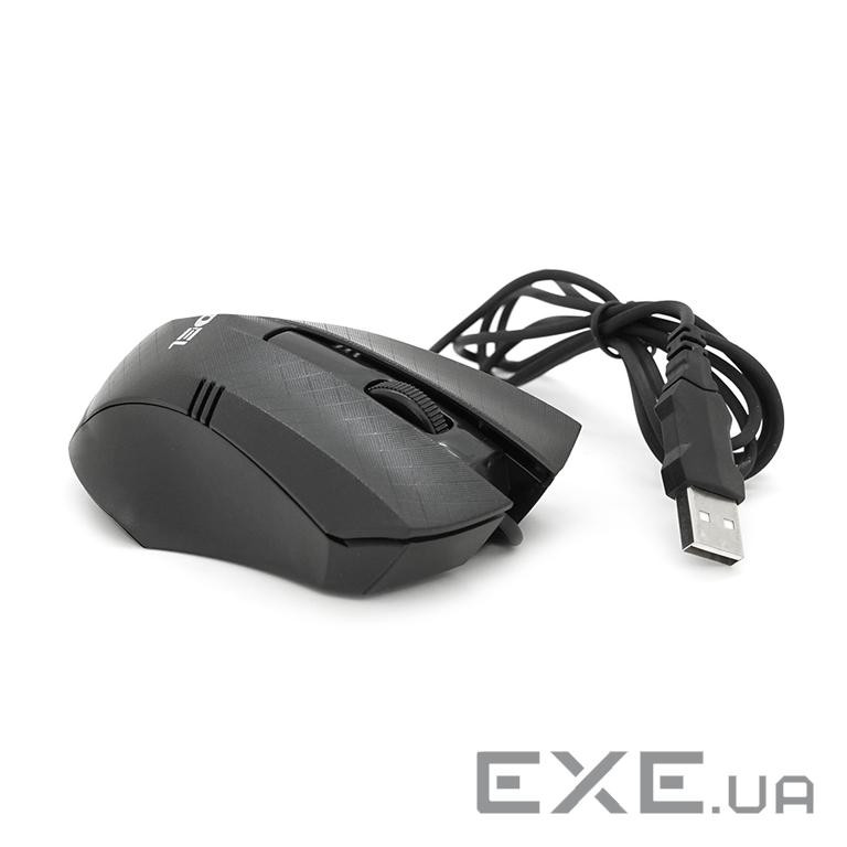 Миша Jedel M3 Black, тип датчика: оптичний, 3 кнопки, інтерфейс: USB, колір: чорний