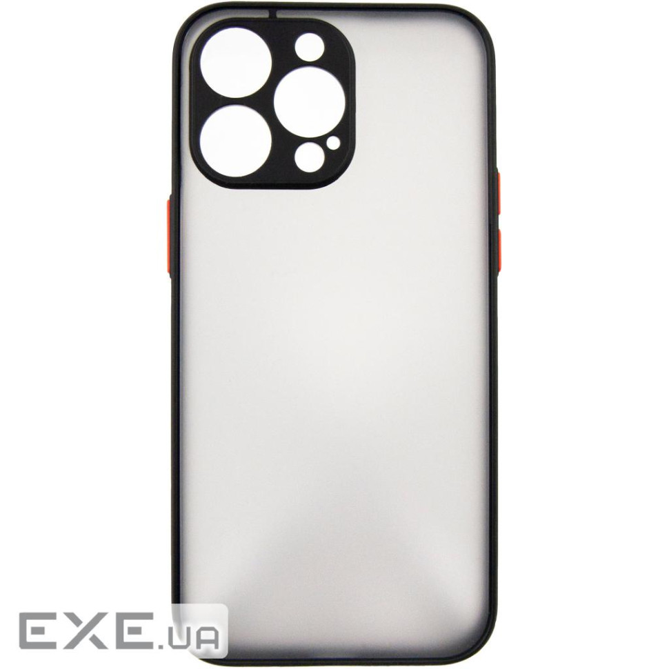 Чохол до мобільного телефона Dengos Matte iPhone 15 Pro Max (black) (DG-TPU-MATT-133)