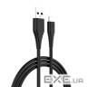 Дата кабель USB 2.0 AM to USB-C 1.0m black ColorWay (CW-CBUC026-BK)