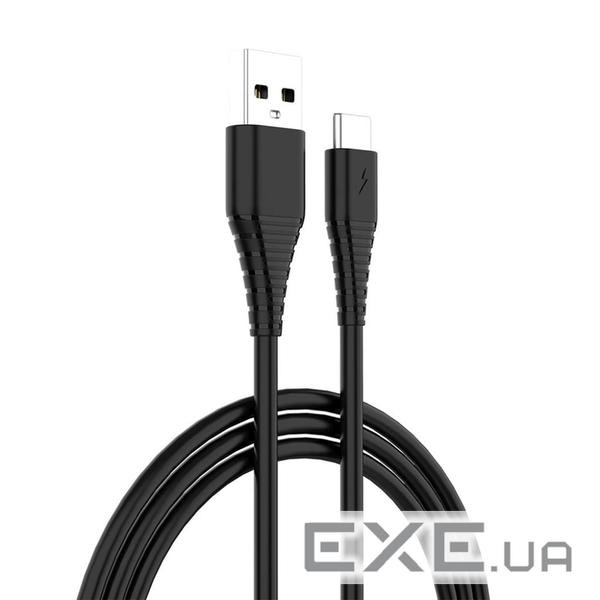 Дата кабель USB 2.0 AM to USB-C 1.0m black ColorWay (CW-CBUC026-BK)