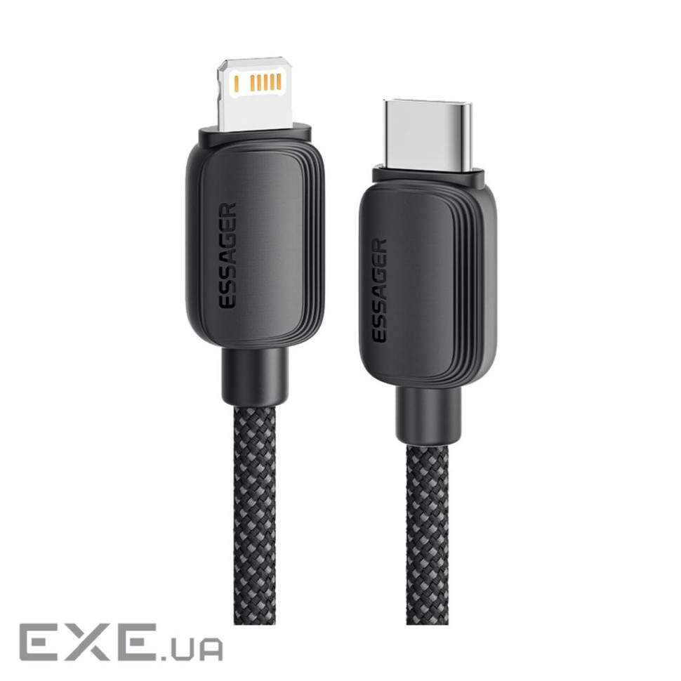 Дата кабель USB-C to Lightning 1.0m 20W black Essager (EXCTL-WL01-P)