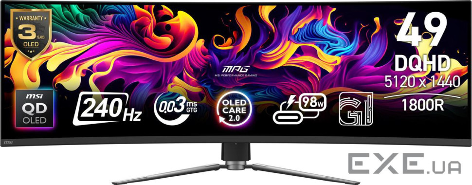 Монітор MSI MPG 491CQPX QD-OLED