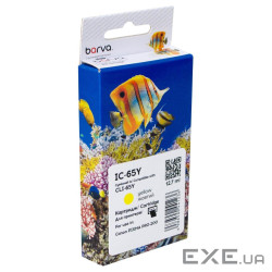 Картридж Barva Canon CLI-65Y (4218C001) 295sh, yellow (IC-65Y)