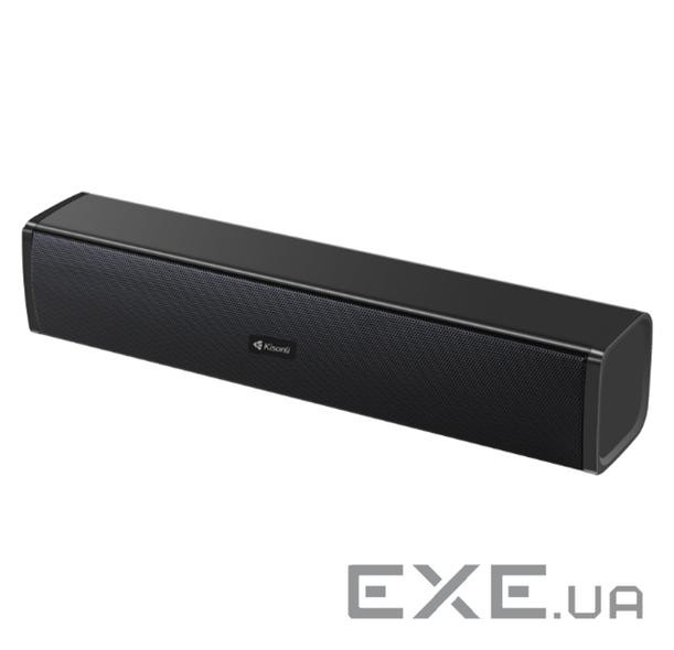 Колонки 2.0 Kisonli i-650, для ПК і ноутбука, USB + 3.5mm, 2x3W, 20Hz- 20KHz, Black, BOX, Q40