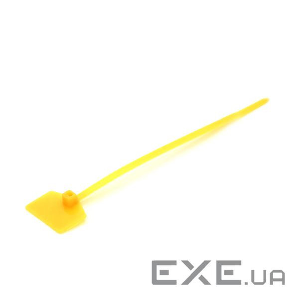 Стяжки нейлон з маркером 4х150mm жовті (500шт) висока якість, (Shida 4х150mm жовті (500шт)) ))