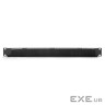 Horizontal cable brush management panel 1U 19", metal, black (RAL 9005) (DN-97661)