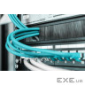Horizontal cable brush management panel 1U 19", metal, black (RAL 9005) (DN-97661)