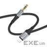Кабель HOCO UPA26 Fresh Audio Cable Lightning - AUX 1м Black (6942007608817)