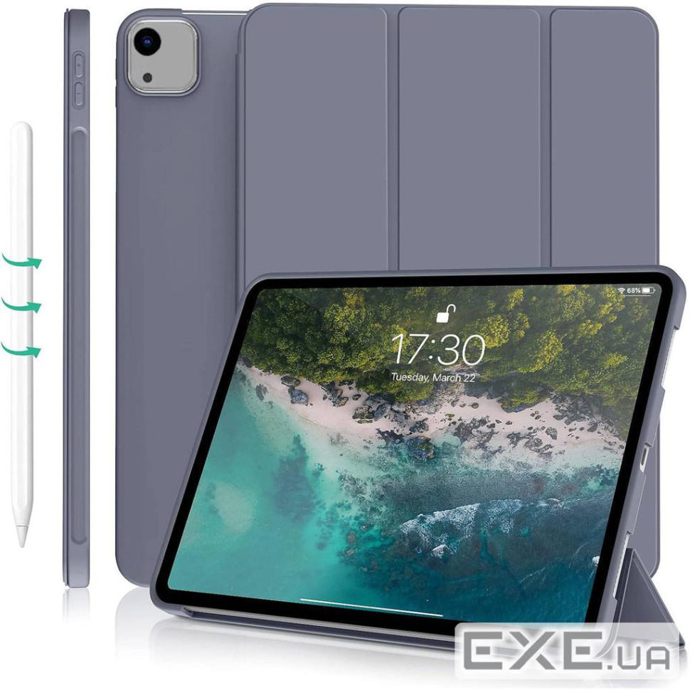 Чeхол-книжка BeCover Tri Fold Soft TPU Silicone для Apple iPad Air 13" M2 2024 Purple (711743)