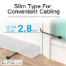 Патч-корд 1м, UTP cat 6A RJ-45 slim black Vention (IBIBF)