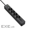 Мережевий фільтр COLORWAY CW-CHE435PDB Black, 4 розетки, 1xUSB-C, 2xUSB, 5м