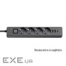 Мережевий фільтр COLORWAY CW-CHE435PDB Black, 4 розетки, 1xUSB-C, 2xUSB, 5м
