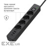 Мережевий фільтр COLORWAY CW-CHE435PDB Black, 4 розетки, 1xUSB-C, 2xUSB, 5м
